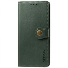 Шкіряний чохол-книжка GETMAN Gallant (PU) для Xiaomi Redmi 10C – Зелений
