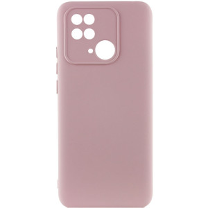 Чехол Silicone Cover Lakshmi Full Camera (AAA) для Xiaomi Redmi 10C (Розовый)