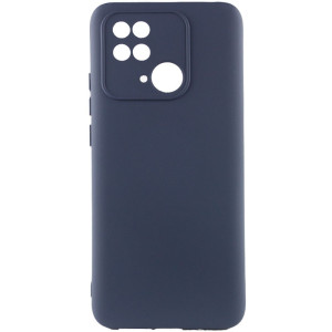 Чехол Silicone Cover Lakshmi Full Camera (AAA) для Xiaomi Redmi 10C (Темно-синий)
