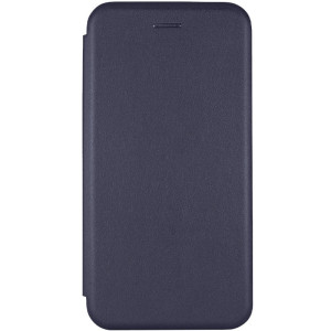 Кожаный чехол-книжка Classy для Xiaomi Redmi 10C (Темно-синий)