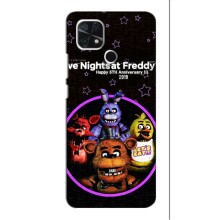 Чехлы Пять ночей с Фредди для Редми 10с (Лого Фредди)