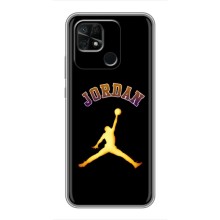Чехлы для Xiaomi Redmi 10C - с картинкой JORDAN (AlphaPrint) (Jordan Gold)