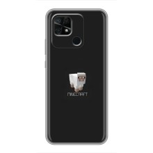 Чехол Майнкрафт на Xiaomi Redmi 10C (AlphaPrint) Minecraft (Овечка Майнкрафт)