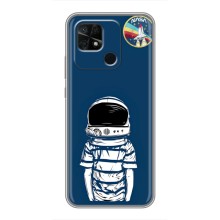 Чехол NASA для Xiaomi Redmi 10C (AlphaPrint) (Мальчик в шлеме)