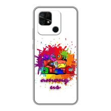 Чехол Амонг Ас для Xiaomi Redmi 10C (AlphaPrint) (Яркий АмонгАс)