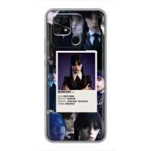 Чехлы Венсдей на Xiaomi Redmi 10C Уэнсдей (AlphaPrint) (коллаж Уэнздей)