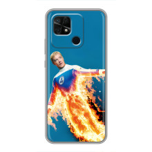 Чехол с принтом Фантастическая четверка для Xiaomi Redmi 10C – Человек-Факел