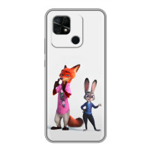 Силіконовий чохол з принтом Зоотрополіс для Xiaomi Redmi 10C – Джуді і Нік
