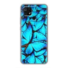 Силиконовый бампер с картинкой животных для Xiaomi Redmi 10C (Крылья бабочек)