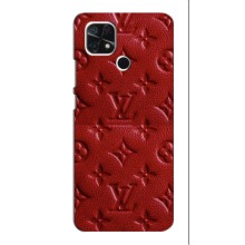 Текстурный Чехол Louis Vuitton для Редми 10с (Красный ЛВ)
