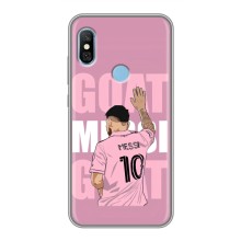 Чехлы Лео Месси в Майами на Xiaomi Redmi 6 pro – GOAT MESSI