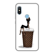 Чохли Луі Вітон для Xiaomi Redmi 6 pro (AlphaPrint - LOUIS VUITTON) – кава LOUIS VUITTON