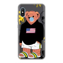 Чехлы Мишка Тедди для Редми 6 Про (Teddy USA)