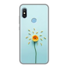 Чехлы с Цветами для Xiaomi Redmi 6 pro (VPrint) (Желтый цветок)