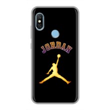 Чохли для Xiaomi Redmi 6 pro - з картинкою JORDAN (AlphaPrint) (Jordan Gold)