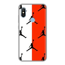 Чохли для Xiaomi Redmi 6 pro - з картинкою JORDAN (AlphaPrint) (Лого Джордан)
