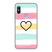Чехлы с тематикой "Маленькие Сердечки" на Xiaomi Redmi 6 pro (Красивое сердечко)
