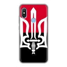 Чехлы УПА (Красно-Чёрный) на Xiaomi Redmi 6 pro – Герб Украины