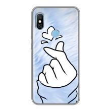 Чехлы (Знак сердечка) на Xiaomi Redmi 6 pro – Сердечка знак