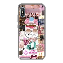 Чехол (Dior, Prada, YSL, Chanel) для Xiaomi Redmi 6 pro (Бренды)