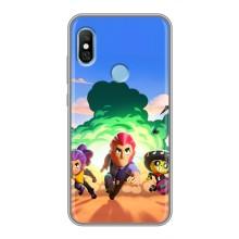 Чехол для Xiaomi Redmi 6 pro Бравл Старс (VPrint)