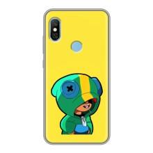 Чехол Бравл Старс для Xiaomi Redmi 6 pro – Леон (LEON)