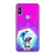 Чехол Бравл Старс для Xiaomi Redmi 6 pro – Леон в костюме Акулы