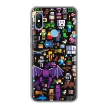 Чехол майнкрафт для Xiaomi Redmi 6 pro – Все персонажи