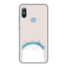 Чехол на тематику: Коты для Xiaomi Redmi 6 pro – Белый котик