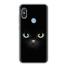 Чехол на тематику: Коты для Xiaomi Redmi 6 pro – Черный Котик