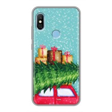 Чехол Новогодняя Елка на Xiaomi Redmi 6 pro (Новогодние подарки)