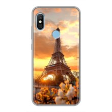 Чехол Эйфелева Башня для Xiaomi Redmi 6 pro - (AlphaPrint) (Солнечная башня)