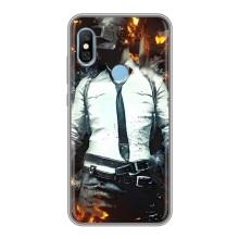Силиконовый чехол с картинкой "Герой Pubg" на Xiaomi Redmi 6 pro – Man Пубг