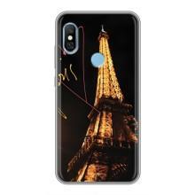 Чехол с Эйфелевой башней на Xiaomi Redmi 6 pro – Paris