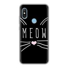 Бампер с изображением Котиков для Редми 6 Про (КОТИК MEOW)