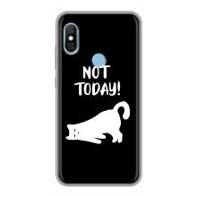 Бампер с изображением Котиков для Редми 6 Про (Not Today)
