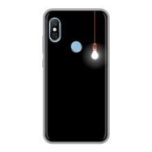 Чехол с картинками на черном фоне для Xiaomi Redmi 6 pro – Лампочка