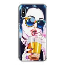 Чохол з картинкою Модні Дівчата Xiaomi Redmi 6 pro – Дівчина з коктейлем