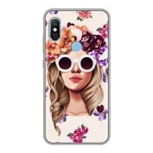 Чохол з картинкою Модні Дівчата Xiaomi Redmi 6 pro – Дівчина в окулярах