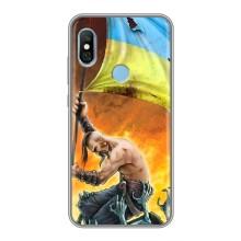 Чехол с картинкой (Патриотический КОЗАК) на Xiaomi Redmi 6 pro – Сильный Козак