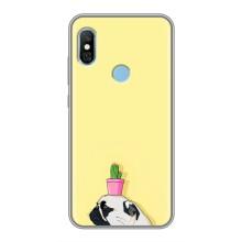 Бампер для Xiaomi Redmi 6 pro з картинкою "Песики" (Кактус на голові)