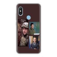 Чехол для Xiaomi Redmi 6 pro (AlphaPrint - с принтом Зеленского) – Президент