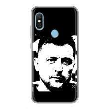 Чехол для Xiaomi Redmi 6 pro (AlphaPrint - с принтом Зеленского) – Зеленский АРТ
