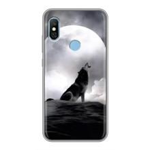 Чехол с Волком на Xiaomi Redmi 6 pro – Волк и луна