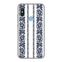Силіконовый Чохол на Xiaomi Redmi 6 pro з картинкой Вишиванки – Синя вишиванка