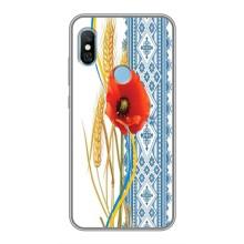 Силіконовый Чохол на Xiaomi Redmi 6 pro з картинкой Вишиванки – Вишиванка з квіткою