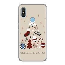 Чехол Санта Клаус для Xiaomi Redmi 6 pro – Merry Christmas