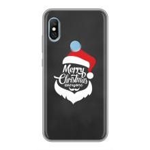 Чехол Санта Клаус для Xiaomi Redmi 6 pro – Санта Крисмас