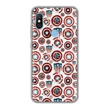 Чохол с Щітом Капітана Америки на Xiaomi Redmi 6 pro – Марвел щити
