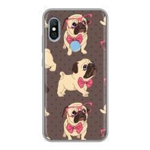 Чехол (ТПУ) Милые собачки для Xiaomi Redmi 6 pro – Собачки Мопсики